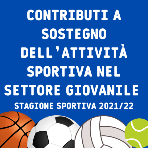 Contributi a sostegno dell'attività sportiva nel settore giovanile