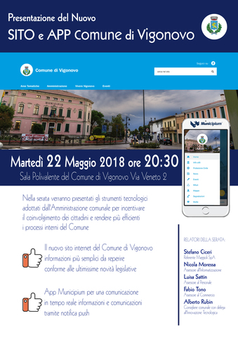 Presentazione del nuovo sito e app "Municipium"