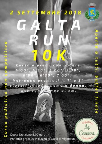 Galta Run - domenica 2 settembre