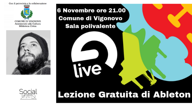 Lezione gratuita di Ableton - Musica elettronica. A cura dell'APS Social Gate