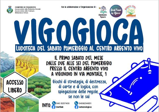 VigoGioca: la ludoteca del sabato pomeriggio al Centro Argento Vivo