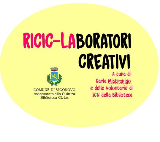 RICIC-LAboratori creativi per bambini. In sala polivalente di lunedì pomeriggio