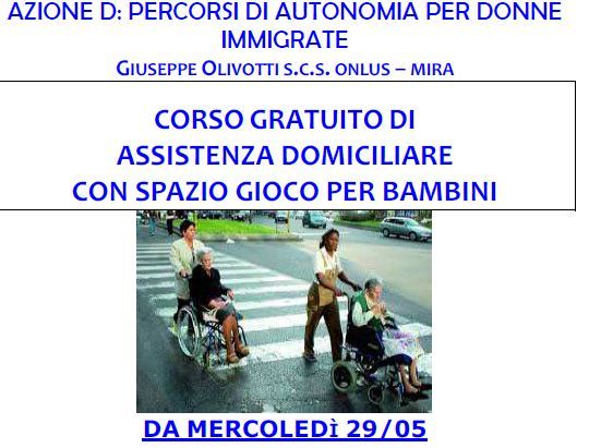 Corso di formazione per assistenza anziani non autosufficienti.