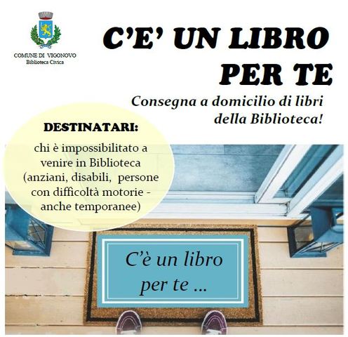 C'è un libro per te: consegna a domicilio di libri della biblioteca
